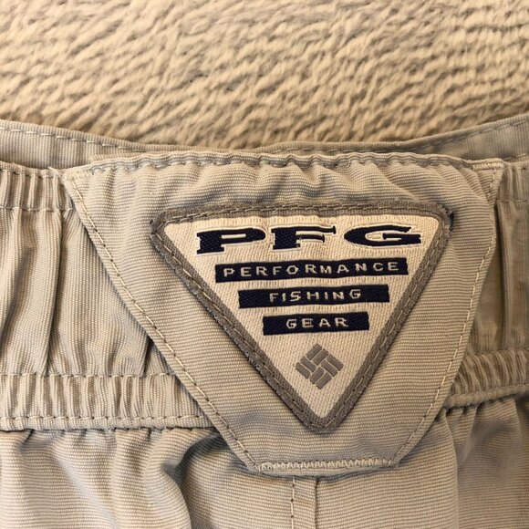 Columbia PFG Mens Cargo Short 38 Omni Shade Outdoors Camping Gray Casual - Picture 13 of 15